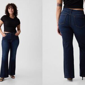 NWT GAP tall 70s flare high rise jeans in dark wash (14T/32)
